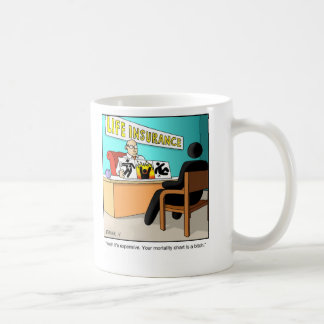 Rolig tecknadMuggförsäkringsstatistiker Kaffemugg