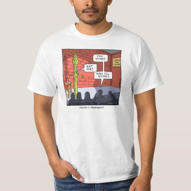 Rolig tecknadT-tröjasparris Tee Shirt (Framsida)