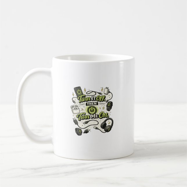 Rolig Teknikälskare Mugg (Vänster)