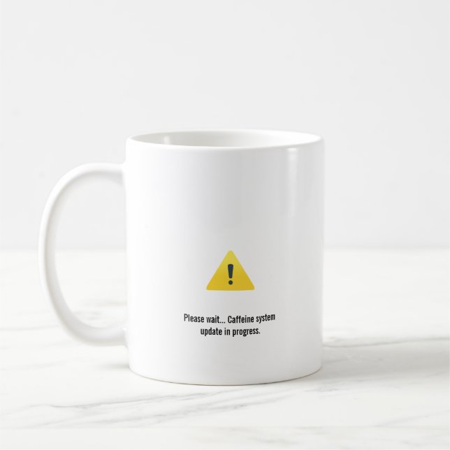 Rolig teknisk kaffemugg, programmerare gamer-prese kaffemugg (Vänster)