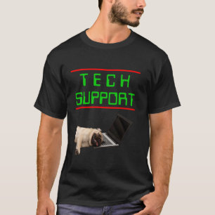 Rolig teknisk support-märke Sarksatisk hundvib T Shirt