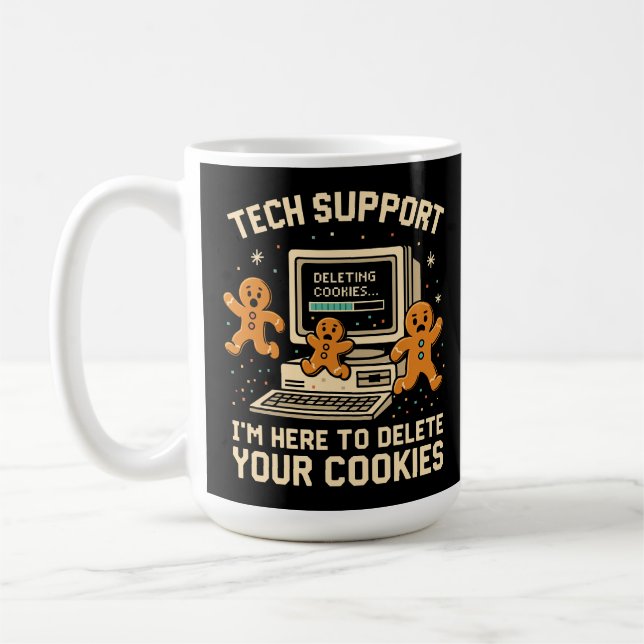 Rolig teknisk support Radera kakor  Kaffemugg (Vänster)