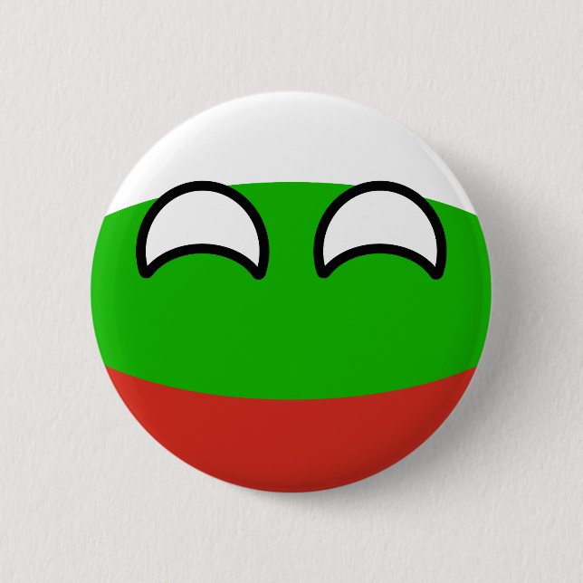 Rolig tendera Geeky Bulgarien Countryball Knapp (Framsida)