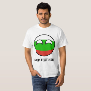 Rolig tendera Geeky Bulgarien Countryball Tee