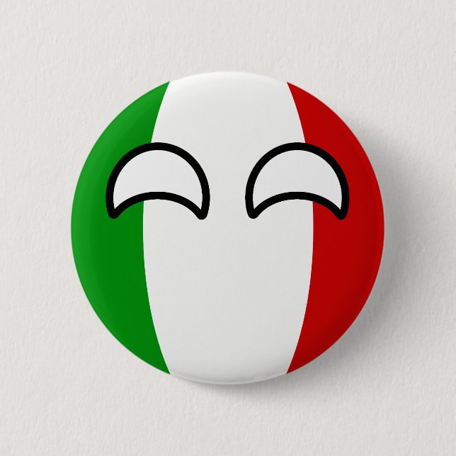 Rolig tendera Geeky italien Countryball Knapp (Framsida)