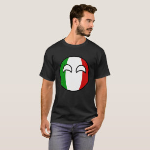 Rolig tendera Geeky italien Countryball T-shirt