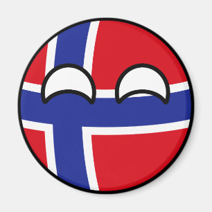 Rolig tendera Geeky norge Countryball Magnet
