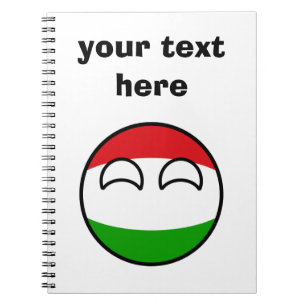 Rolig tendera Geeky Ungern Countryball Anteckningsbok