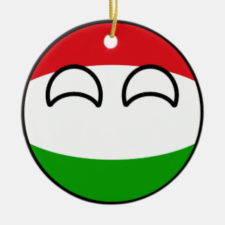 Rolig tendera Geeky Ungern Countryball Julgransprydnad Keramik