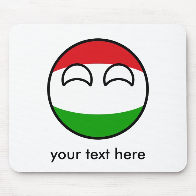 Rolig tendera Geeky Ungern Countryball Musmatta (Framsidan)