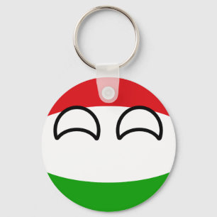 Rolig tendera Geeky Ungern Countryball Nyckelring