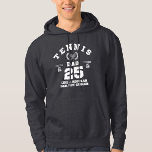 Rolig Tennis Pappa Sport Estblick 2025 Hoodie