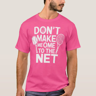 Rolig Tennis Spelare Racket Boll Spel T Shirt