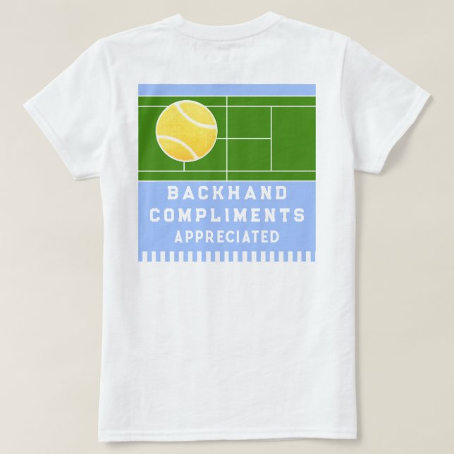 Rolig Tennis T Shirt (Design baksida)