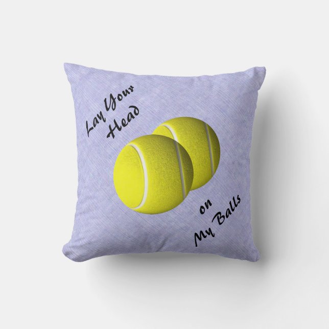 Rolig Tennisboll Sport Mojo Kasta Kudde (Framsida)