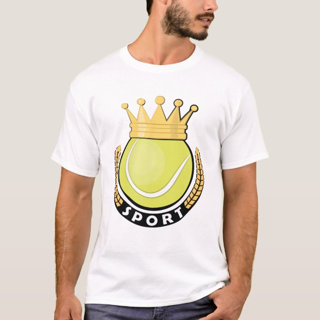 Rolig tennisdesign t shirt (Framsida)