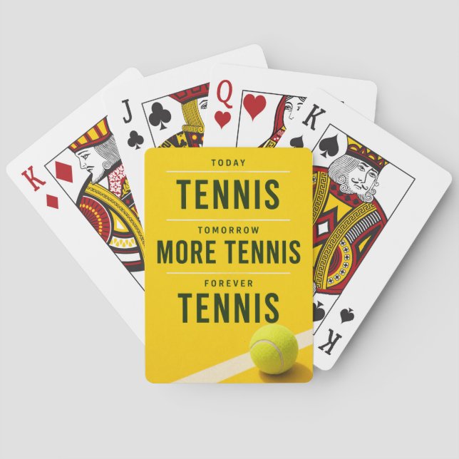 Rolig tennissats för spelare casinokort (Baksidan)
