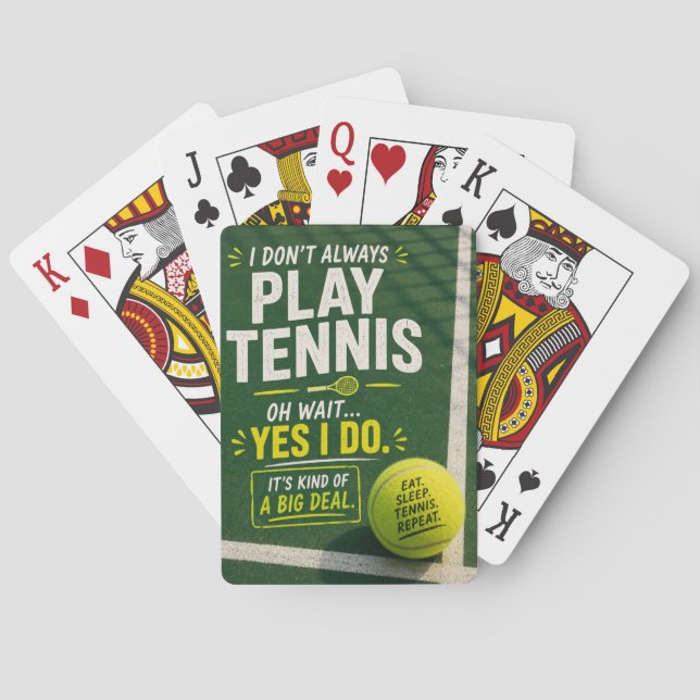 Rolig tennissats för spelare casinokort (Baksidan)