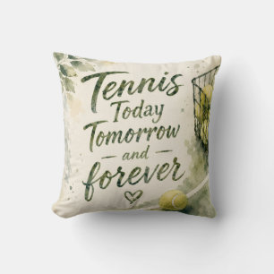 Rolig tennissatsning kudde