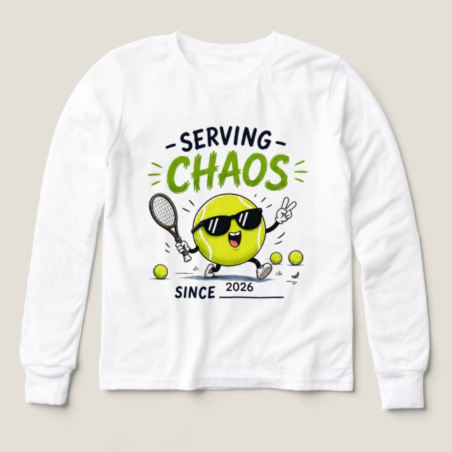 Rolig tennisskämtsamhet t shirt (Design framsida)