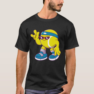 Rolig Tennisspelare och Tennisboll Humor Sport T Shirt