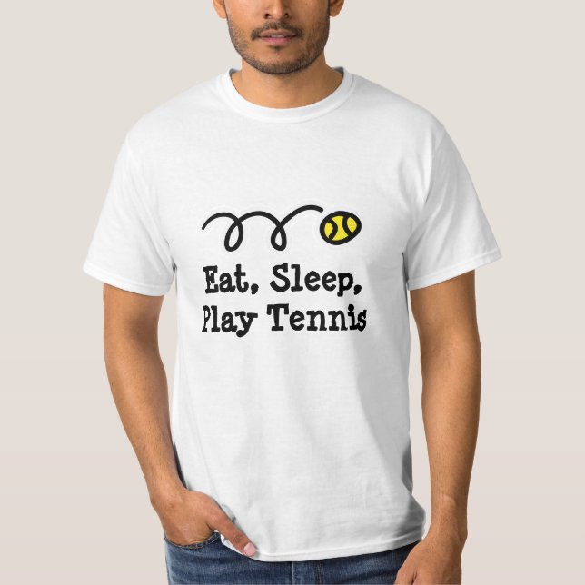 Rolig tenniströja t-shirt (Framsida)