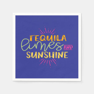 Rolig Tequila Lime Sol Mexikansk Fiesta Pappersservett