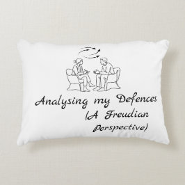 Rolig terapi som analyserar mina försvarsmekanisme prydnadskudde