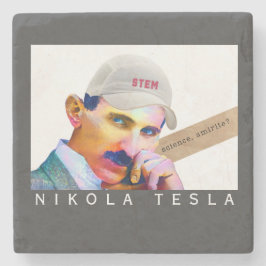 Rolig Tesla-porträtt Stenunderlägg