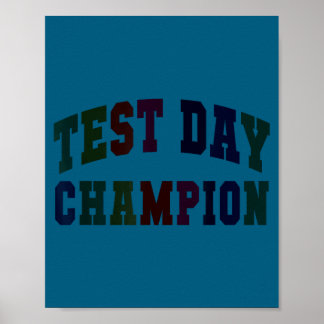 Rolig test dag mästare testar lärare allt poster