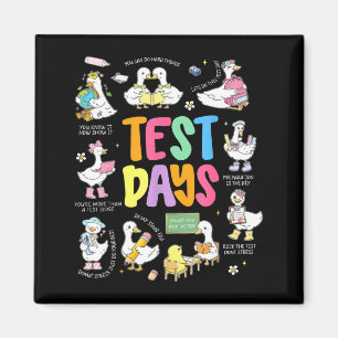 Rolig testdag gås Testdag STAAR-dag lärare Magnet