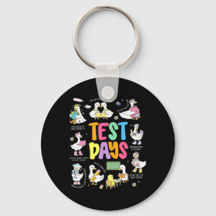 Rolig testdag gås Testdag STAAR-dag lärare Nyckelring