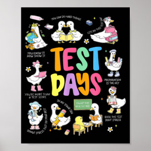 Rolig testdag gås Testdag STAAR-dag lärare Poster