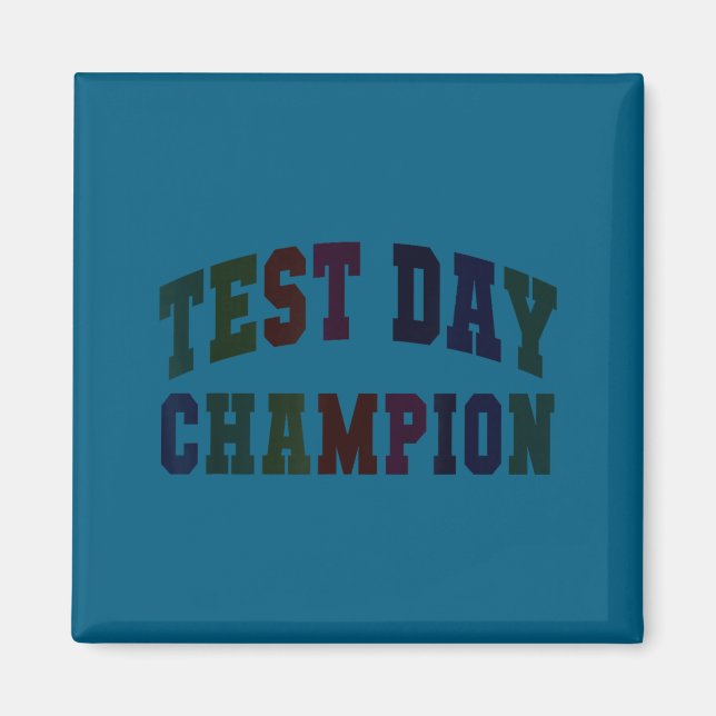 Rolig testdag mästare testar lärare allt magnet (Framsidan)