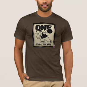 Rolig Testicular canceröverlevande Tee Shirt