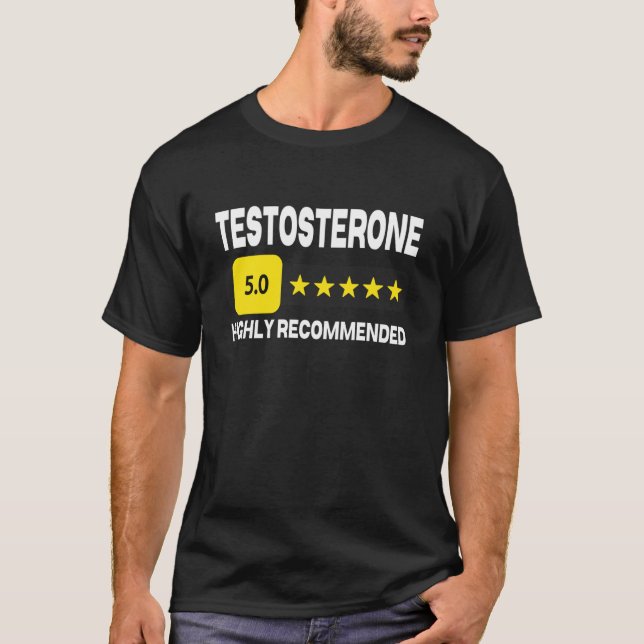 Rolig testosterontest testo TRT-terapi Bodybuildin T Shirt (Framsida)