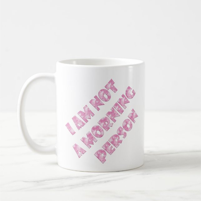 Rolig text kaffemugg (Vänster)