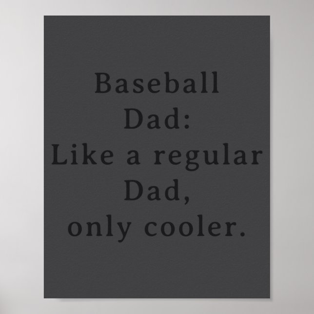 Rolig text pappa baseboll  poster (Framsidan)