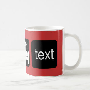 Rolig texting kaffemugg