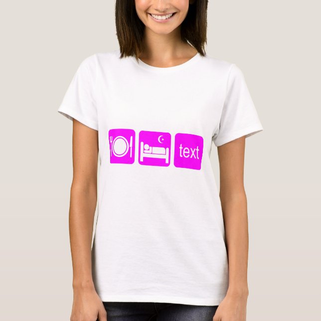 Rolig texting t-shirt (Framsida)