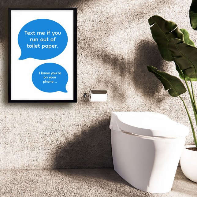 Rolig textning badrum poster (Skapare uppladdad)