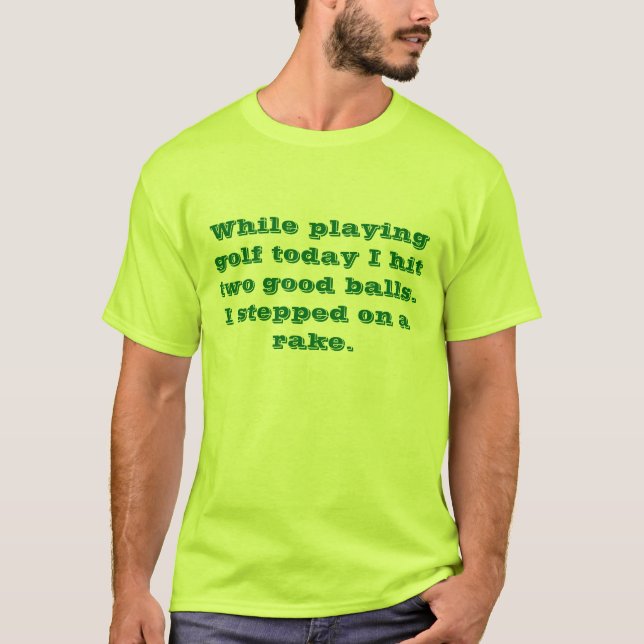 Rolig textT-tröja Tee Shirt (Framsida)