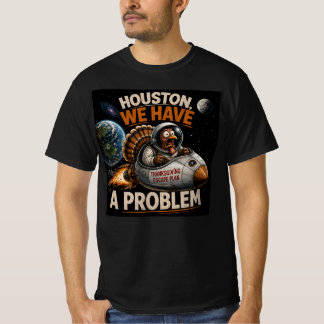 Rolig Thanksgiving Astronaut Kalkon Flykt T Shirt