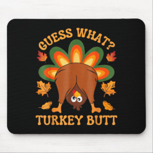 Rolig Thanksgiving Barnskämt Meme Gissa Vad Turk Musmatta