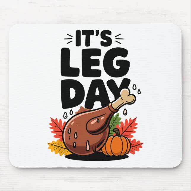 Rolig Thanksgiving festlig kalkon ben dag Död kalk Musmatta (Framsidan)