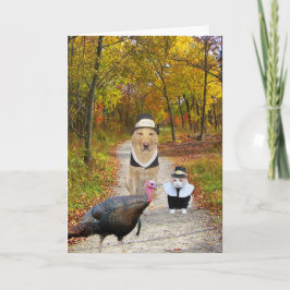 Rolig thanksgiving för anpassade helgkort