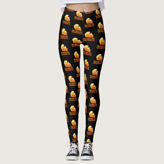 Rolig thanksgiving för Trumpkin pumpapaj Leggings (Framsida)