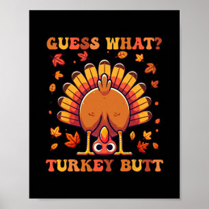 Rolig Thanksgiving Gissa Vad Kalkon Rumpa 2 Poster