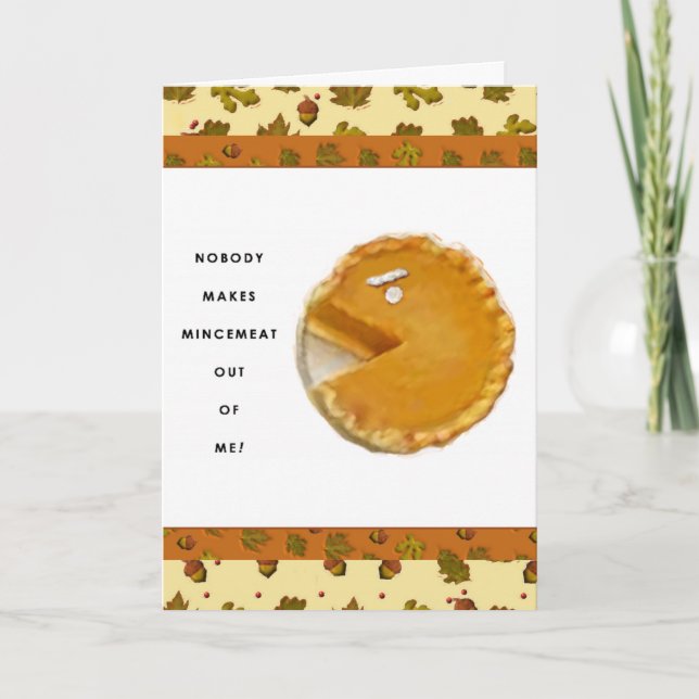 Rolig Thanksgiving Helgkort (Framsida)