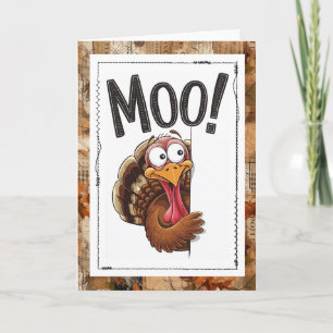 Rolig Thanksgiving Humor Turk Kort